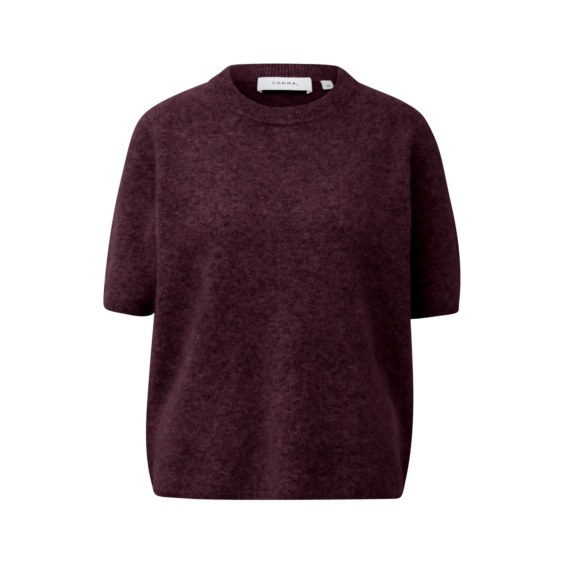 T-shirt in maglia 100 % lana spazzolata donna COMMA