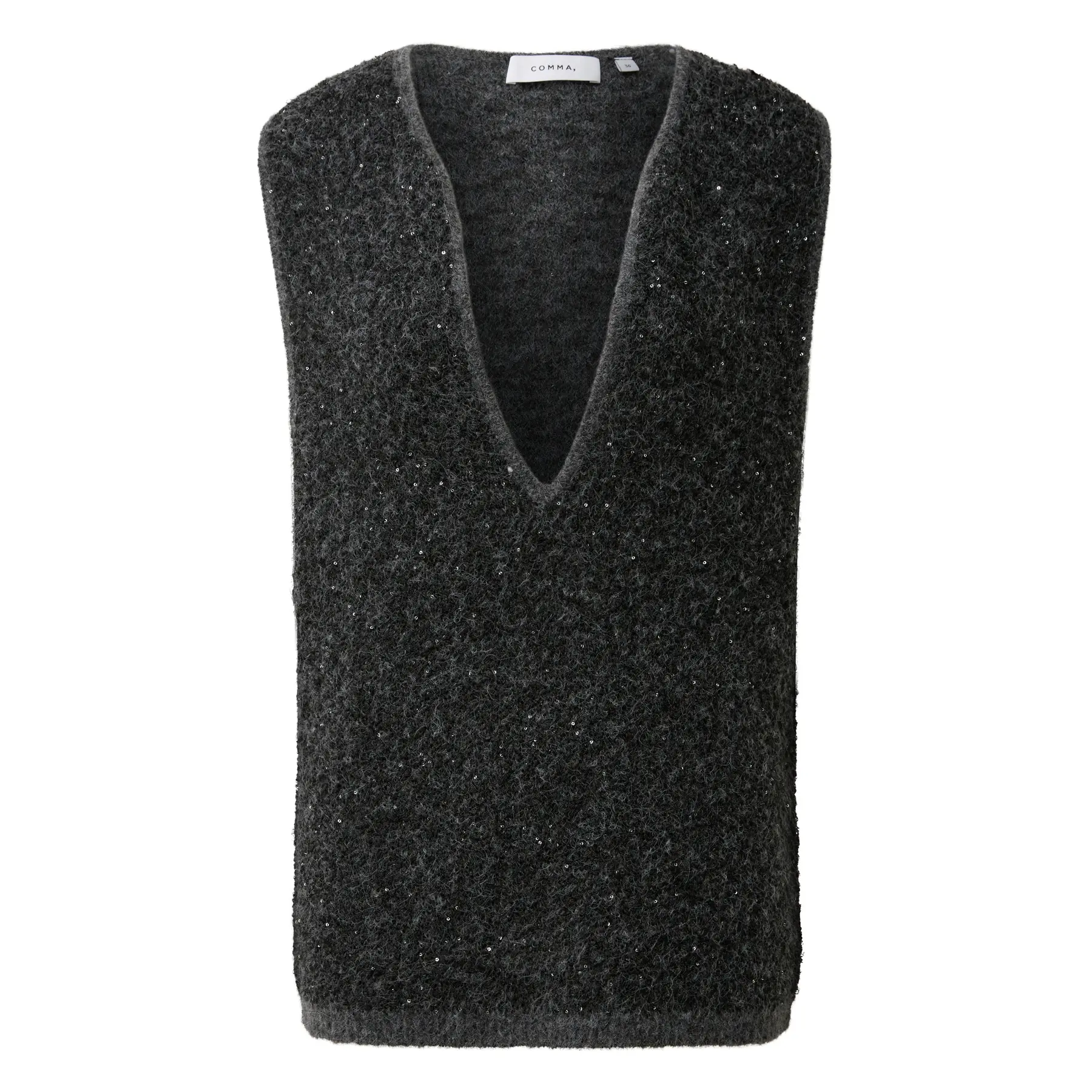 Gilet mit Pailletten und tiefem Ausschnitt Damen COMMA