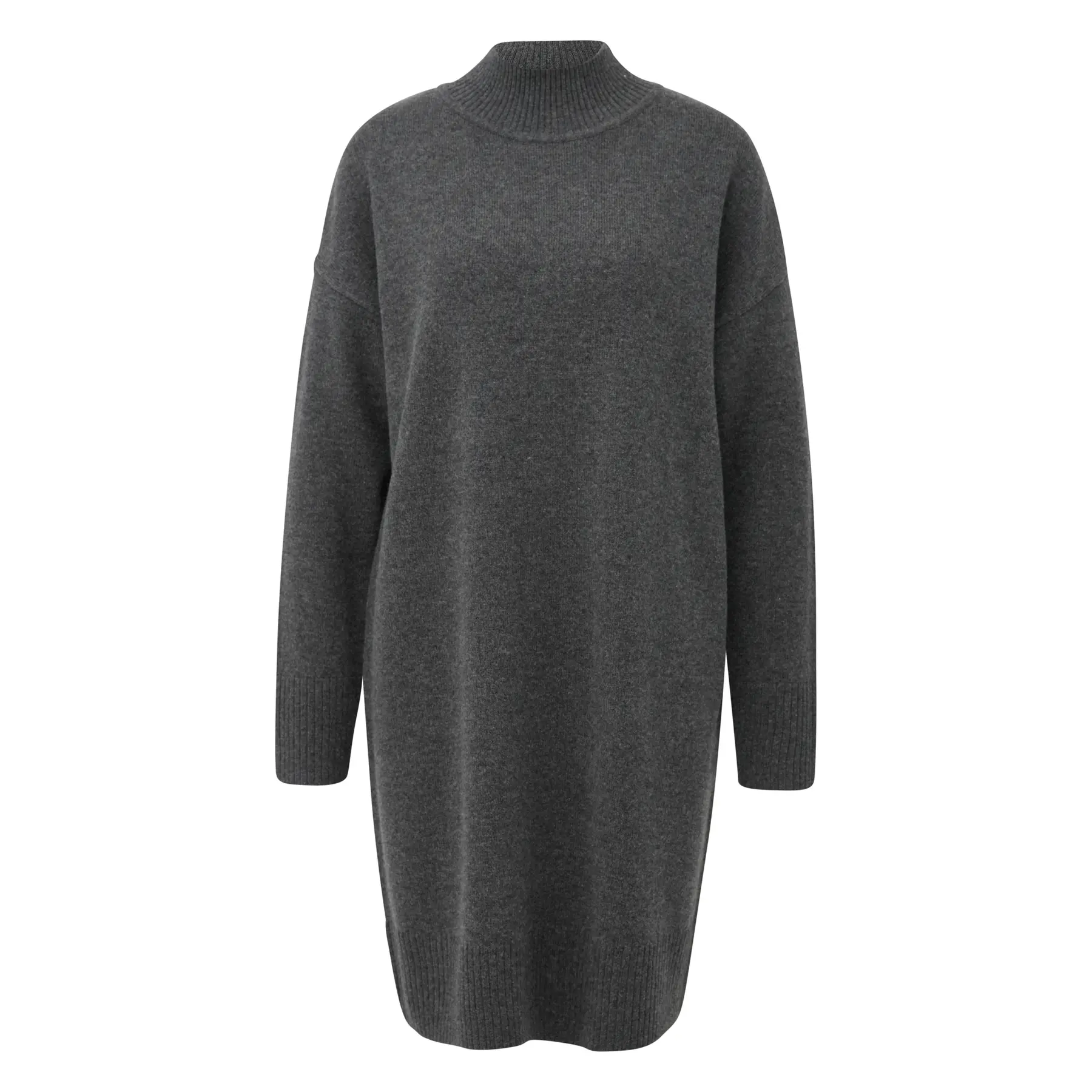 Robe in maglia con col alto e dettagli a coste donna COMMA