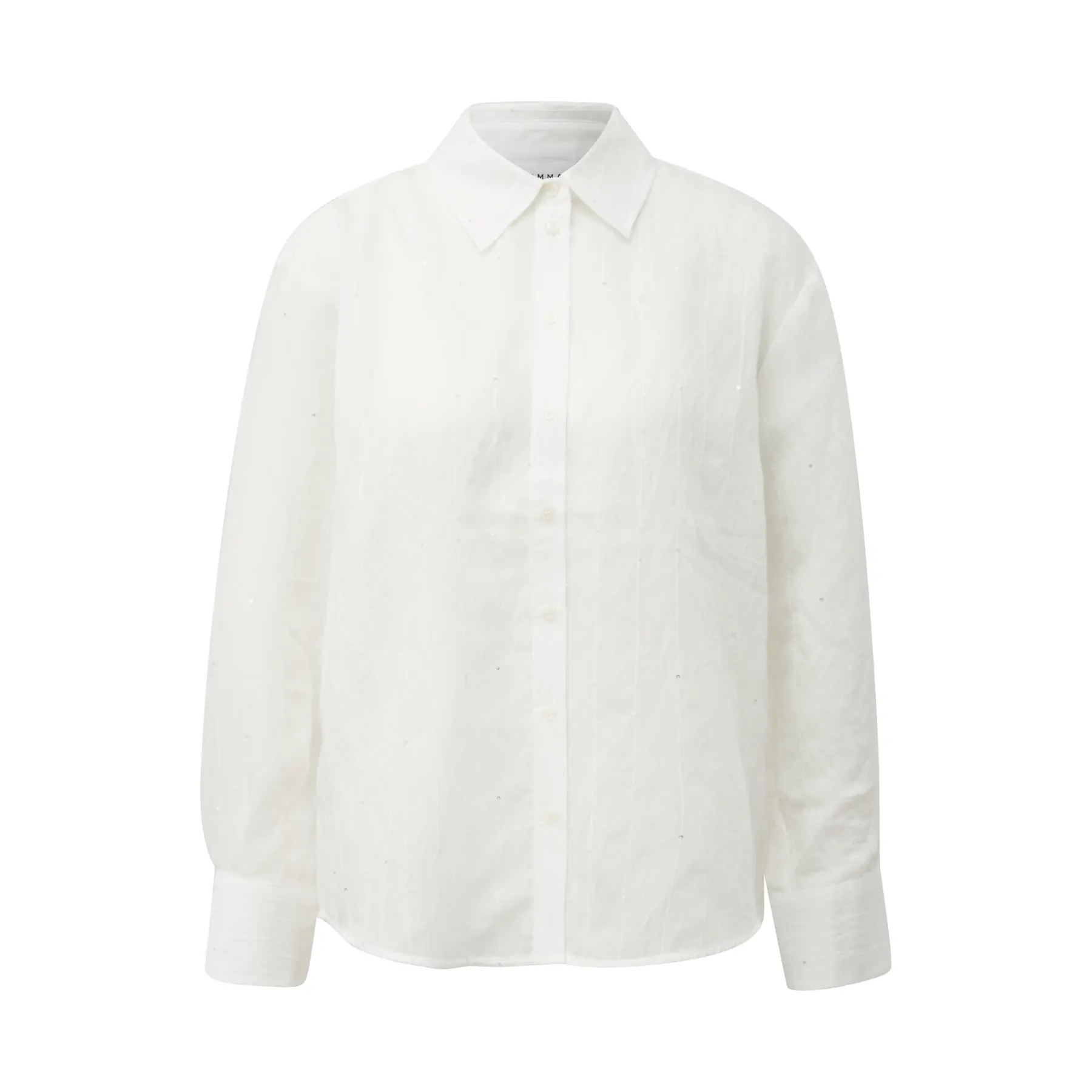 Damenbluse mit dezenten Paillettenstreifen COMMA