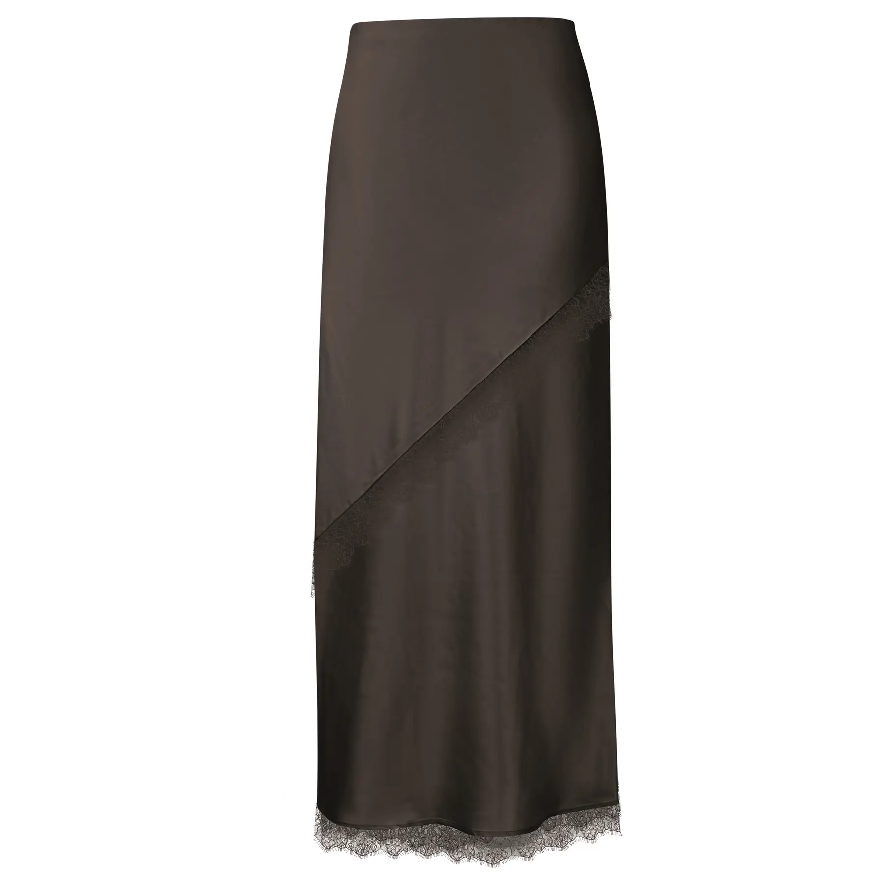 Gonna lunga con inserti in pizzo donna COMMA