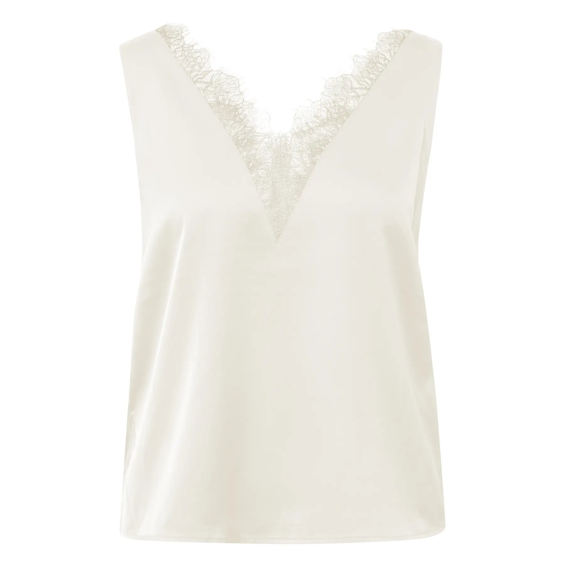 Blouse à col V et dentelle femme COMMA