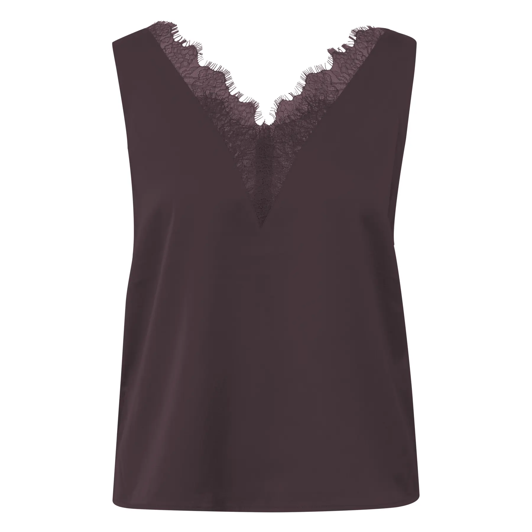 Blouse à col V et dentelle femme COMMA