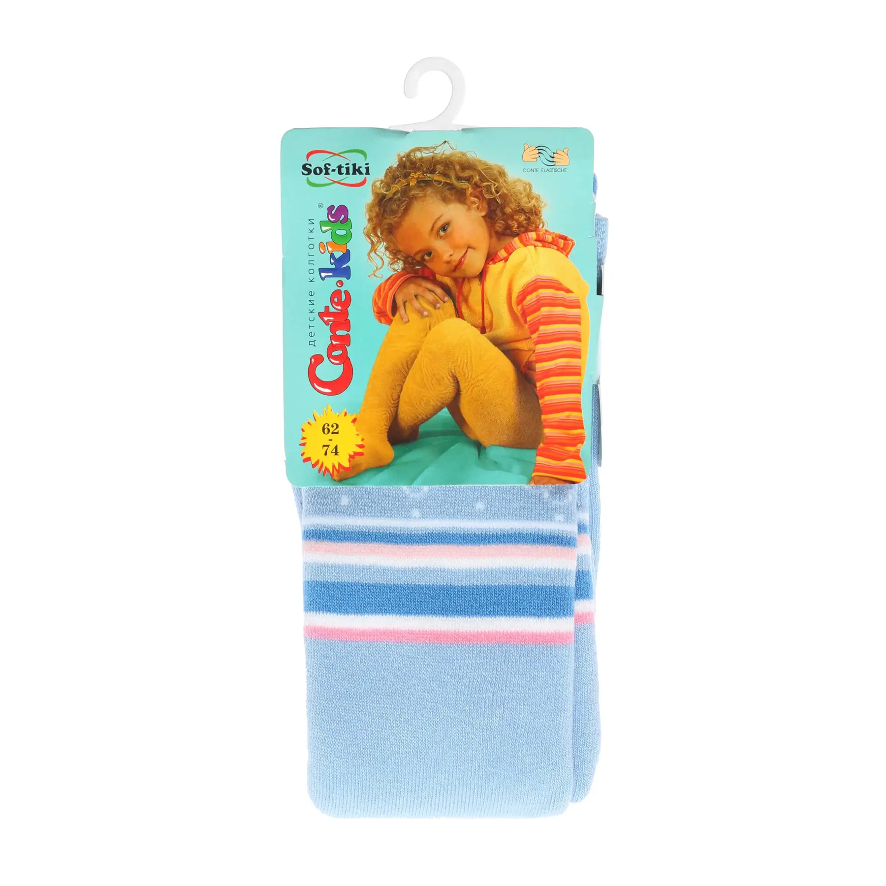 Collant a motivi per bebè Conte Kids Sof-Tiki
