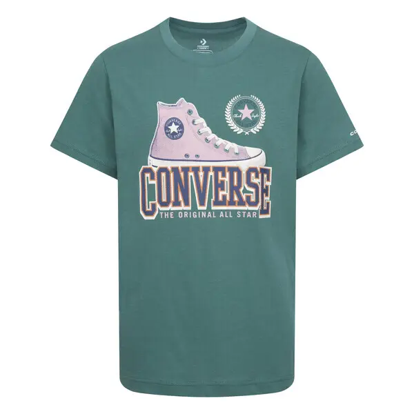 T-shirt per bambini Converse Script Sneaker Gfx