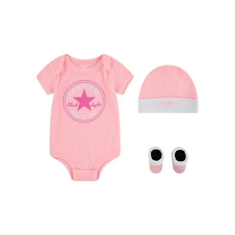 Ensemble barboteuse bonnet et chaussons bébé Converse CHN Classic CTP x3 - vue 5