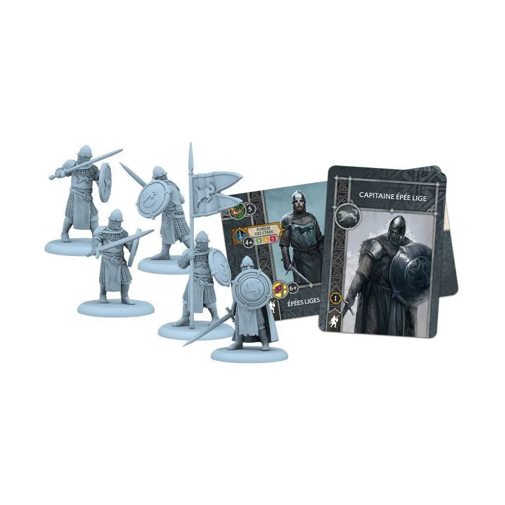 Set mit 13 Figuren Cool Mini Or Not Le Trône de Fer : Épées Liges Stark
