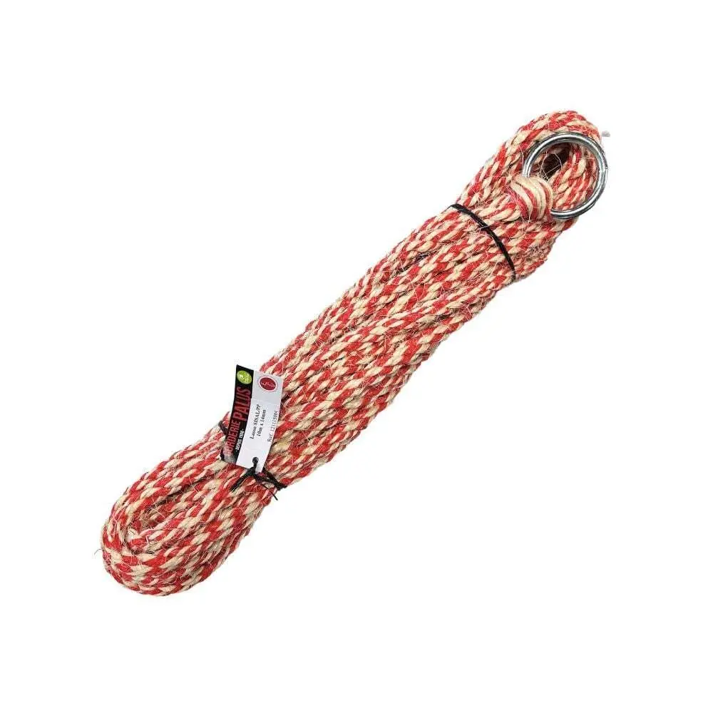 Longe für die Zucht mit Ring Corderie Palus 8 m - Farbe: Rouge