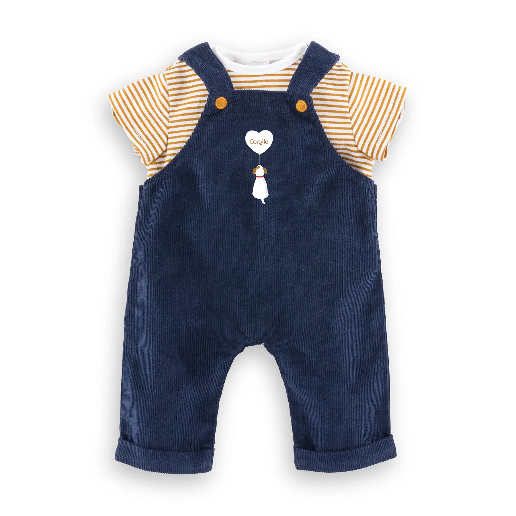T-shirt et salopette pour poupée Corolle 36 cm