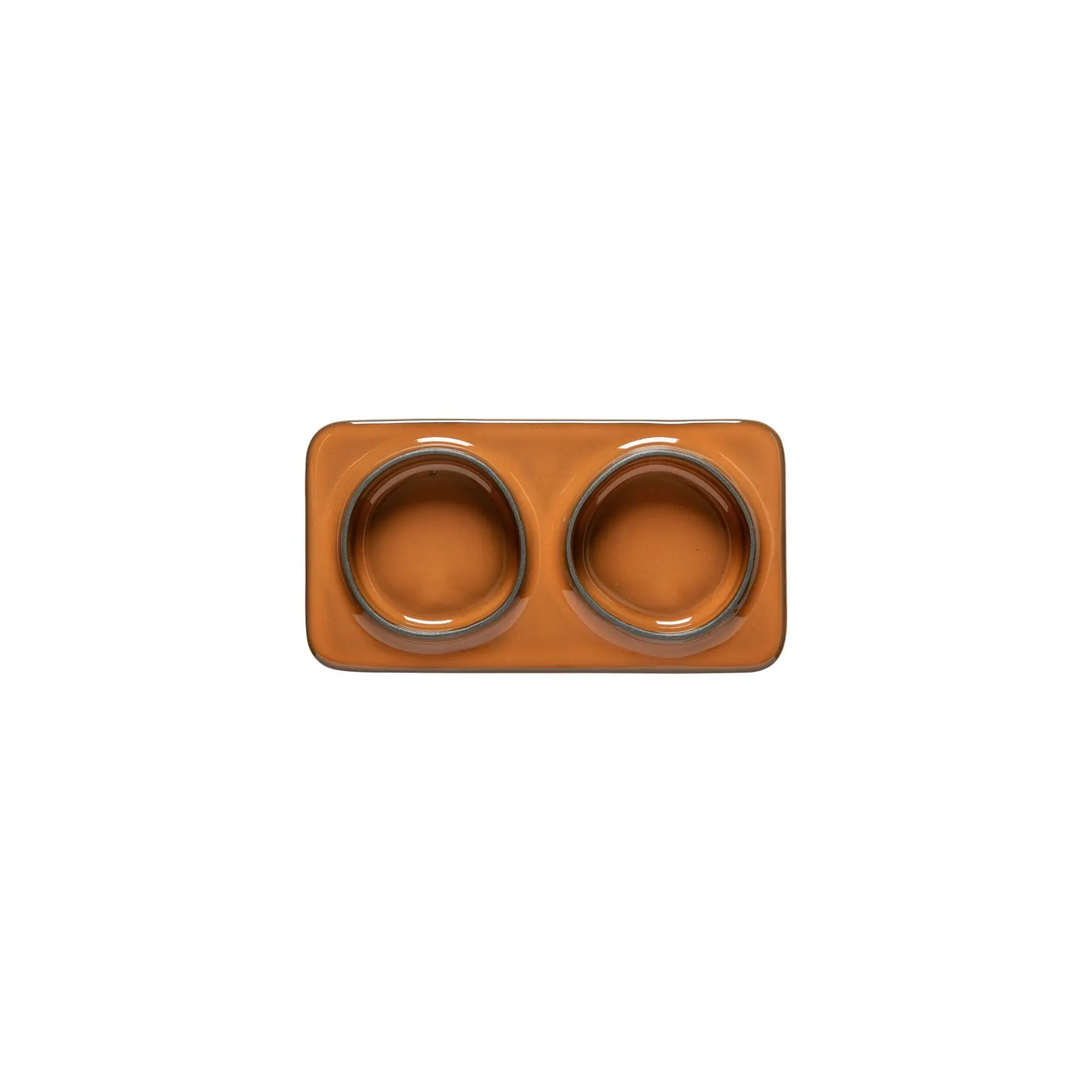 Plateau rectangulaire 2 sections Costa Nova âmbar (x6) Plateau rectangulaire 2 sections Costa Nova âmbar (x6)