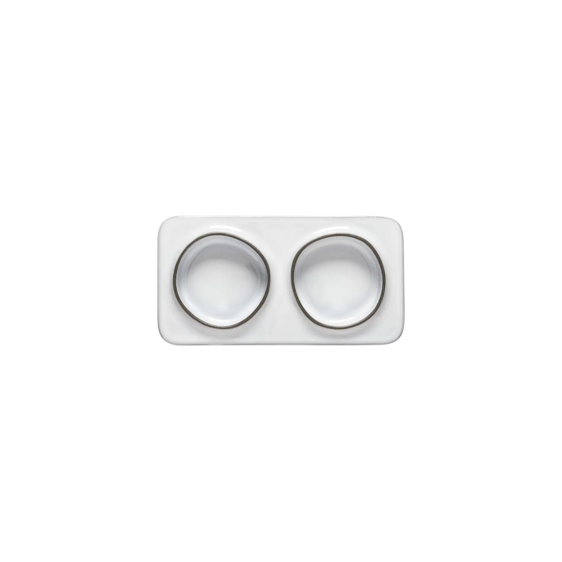Plateau rectangulaire 2 sections Costa Nova âmbar (x6) Plateau rectangulaire 2 sections Costa Nova âmbar (x6)