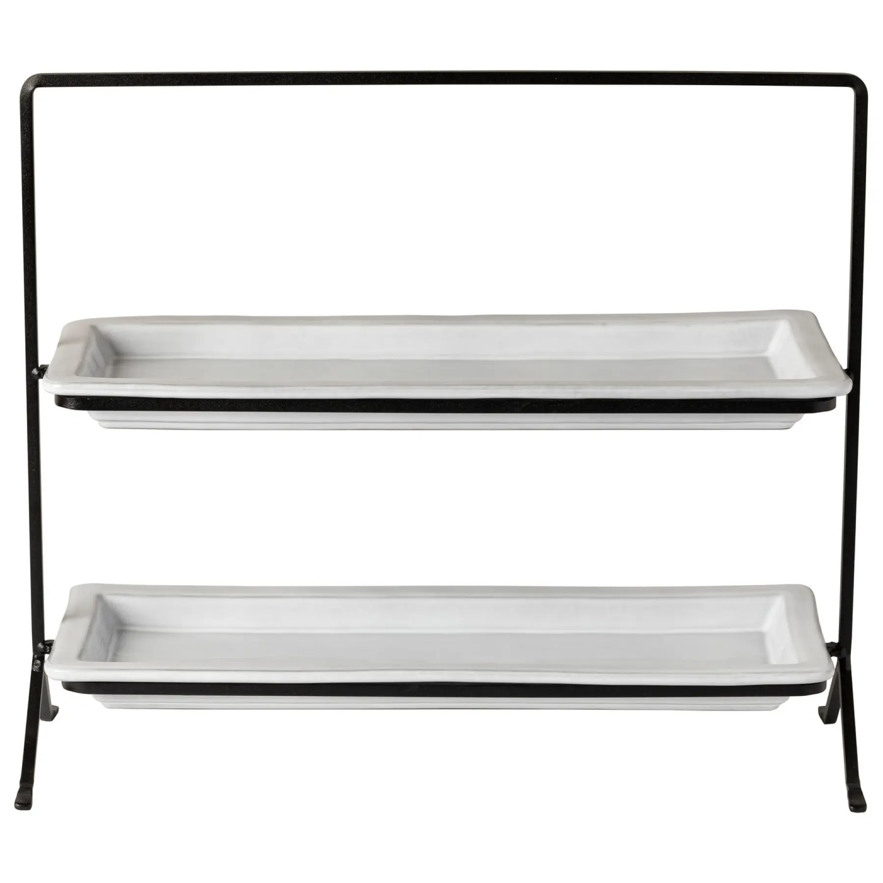 Plateau rectangulaire avec support métallique Costa Nova Plano Plateau rectangulaire avec support métallique Costa Nova Plano