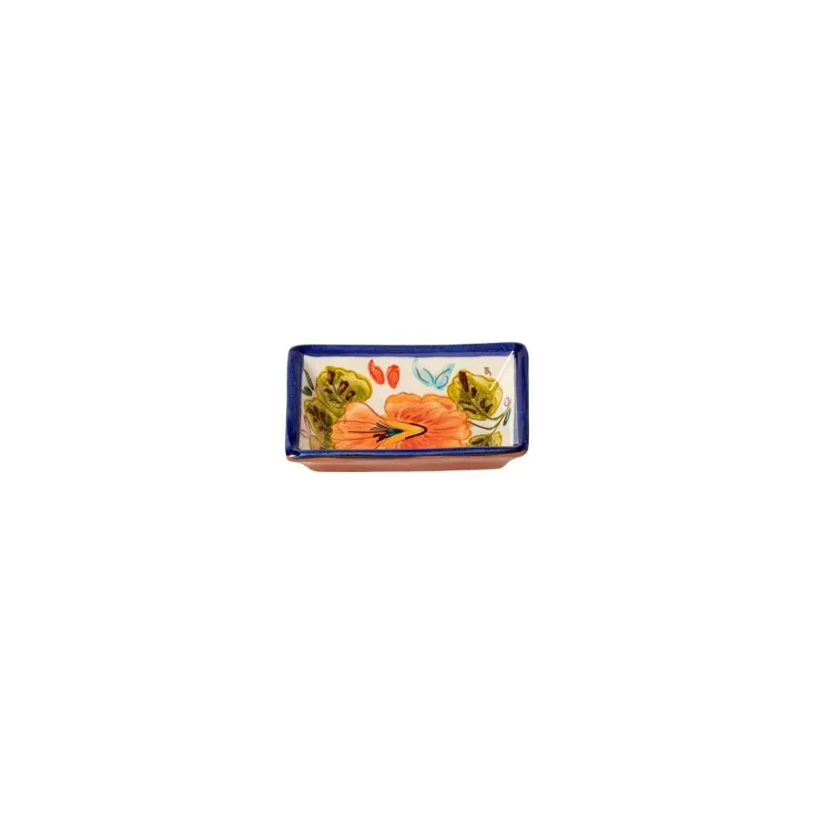 Assiette Apéritifs Rectangulaire Costa Nova Alentejo Terracotta (x6)