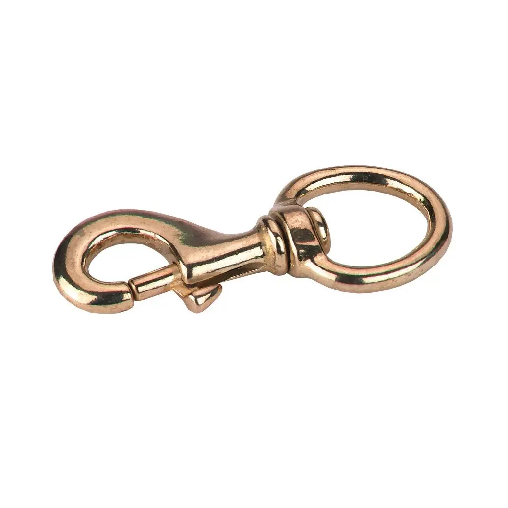 Single brass snap hook for horse Covalliero