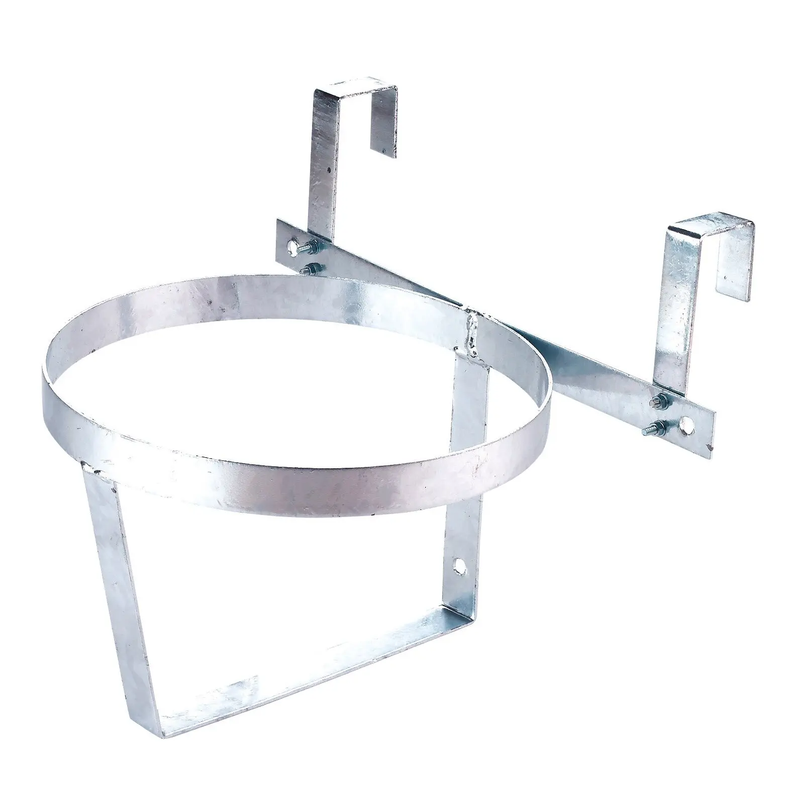 Zinc-plated hanging bucket feeder accessory for horses Covalliero