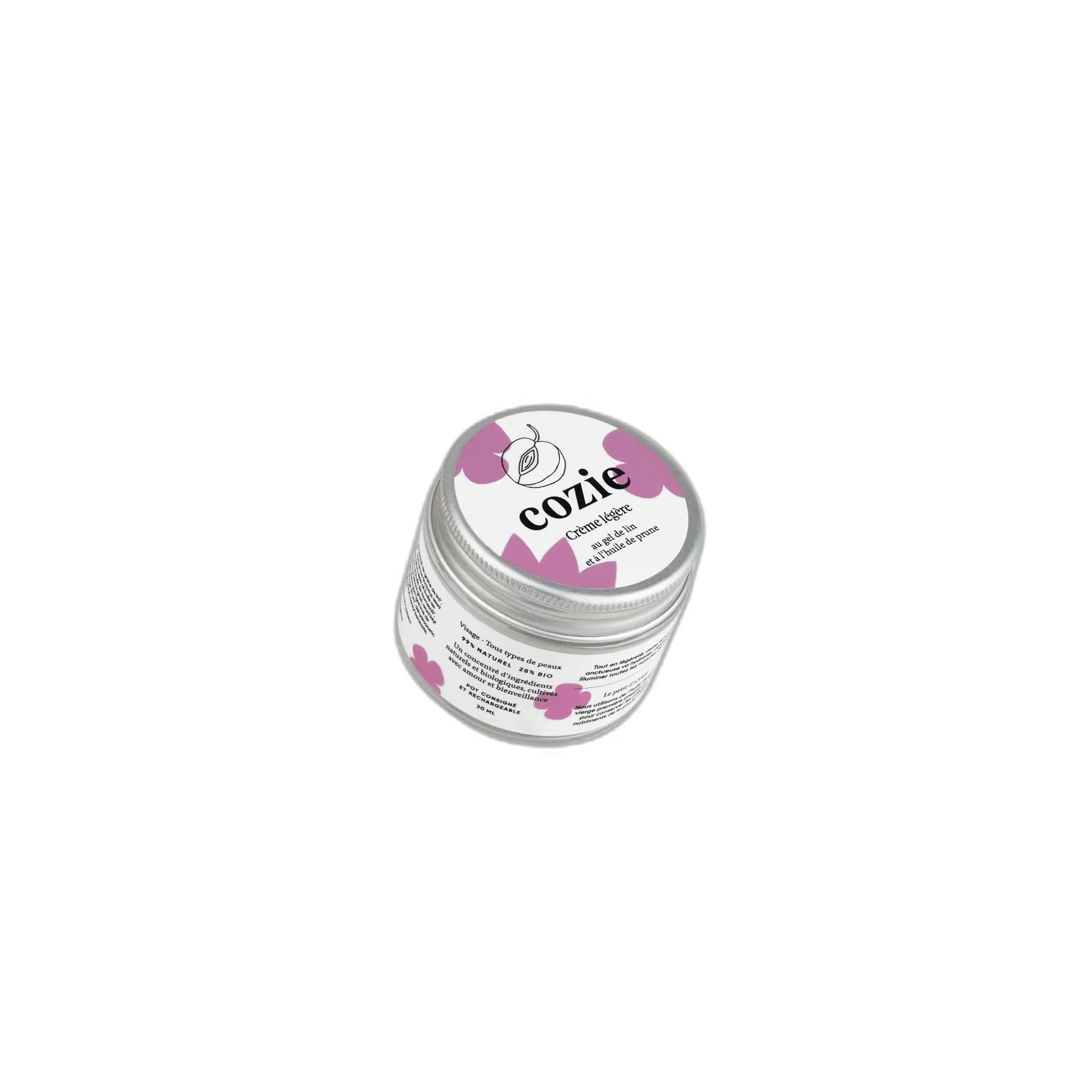 Leichte Tagescreme mit Leinsamengel und Pflaumenöl Cozie 30ml