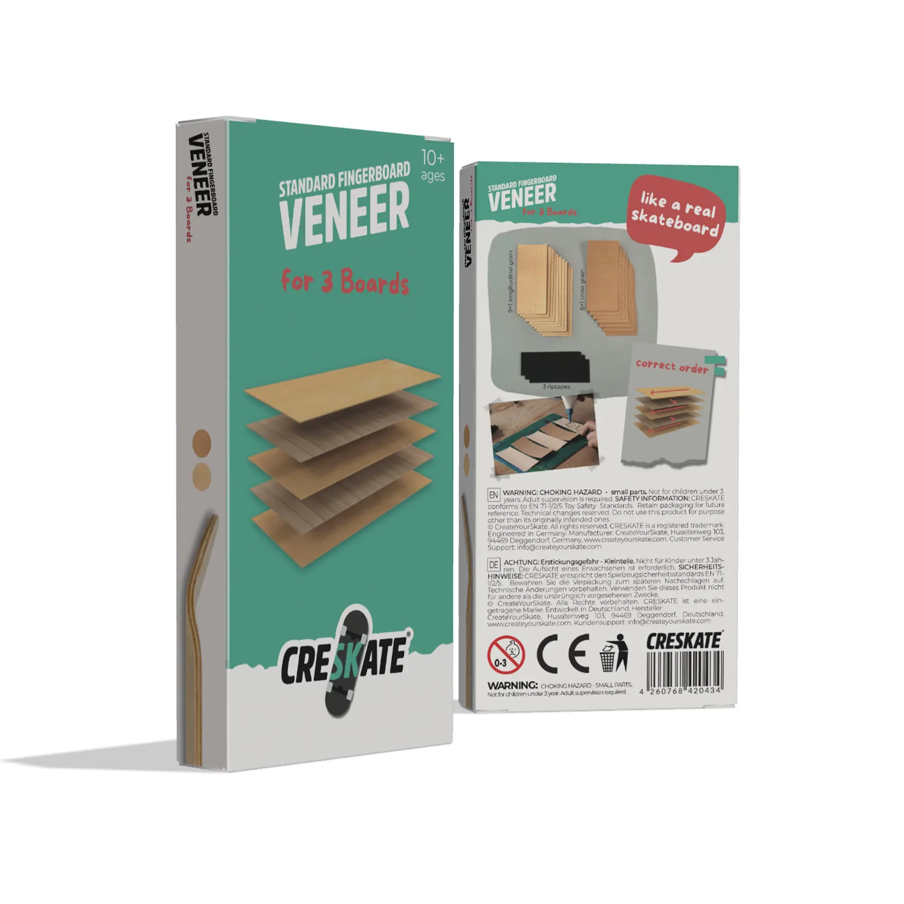 Fogli di MDF standard per fingerboard Creskate