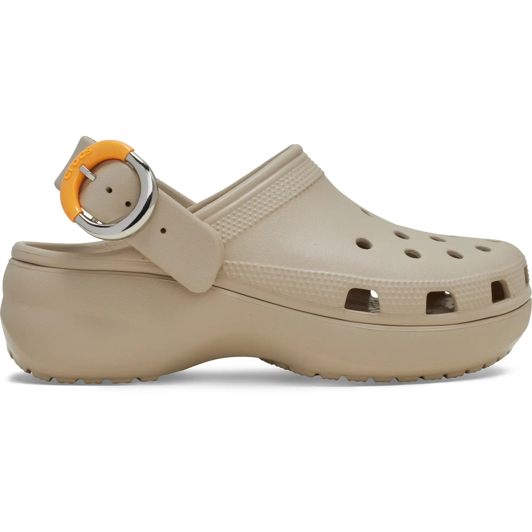 Damen-Pantoletten mit Plateau Crocs Classic