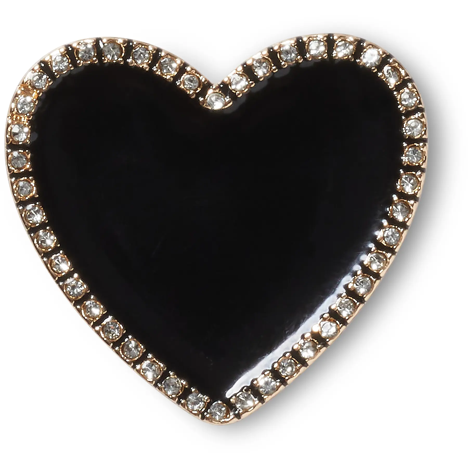 Jibbitz Crocs Heart with Gold line