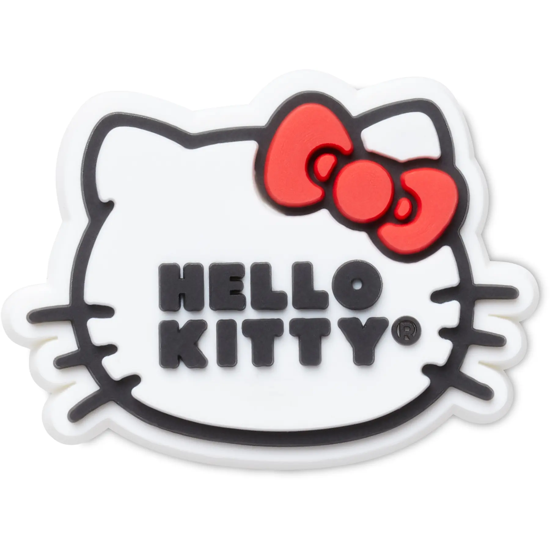 Crocs Unisex Blanc Jibbitz Hello Kitty Logo Head