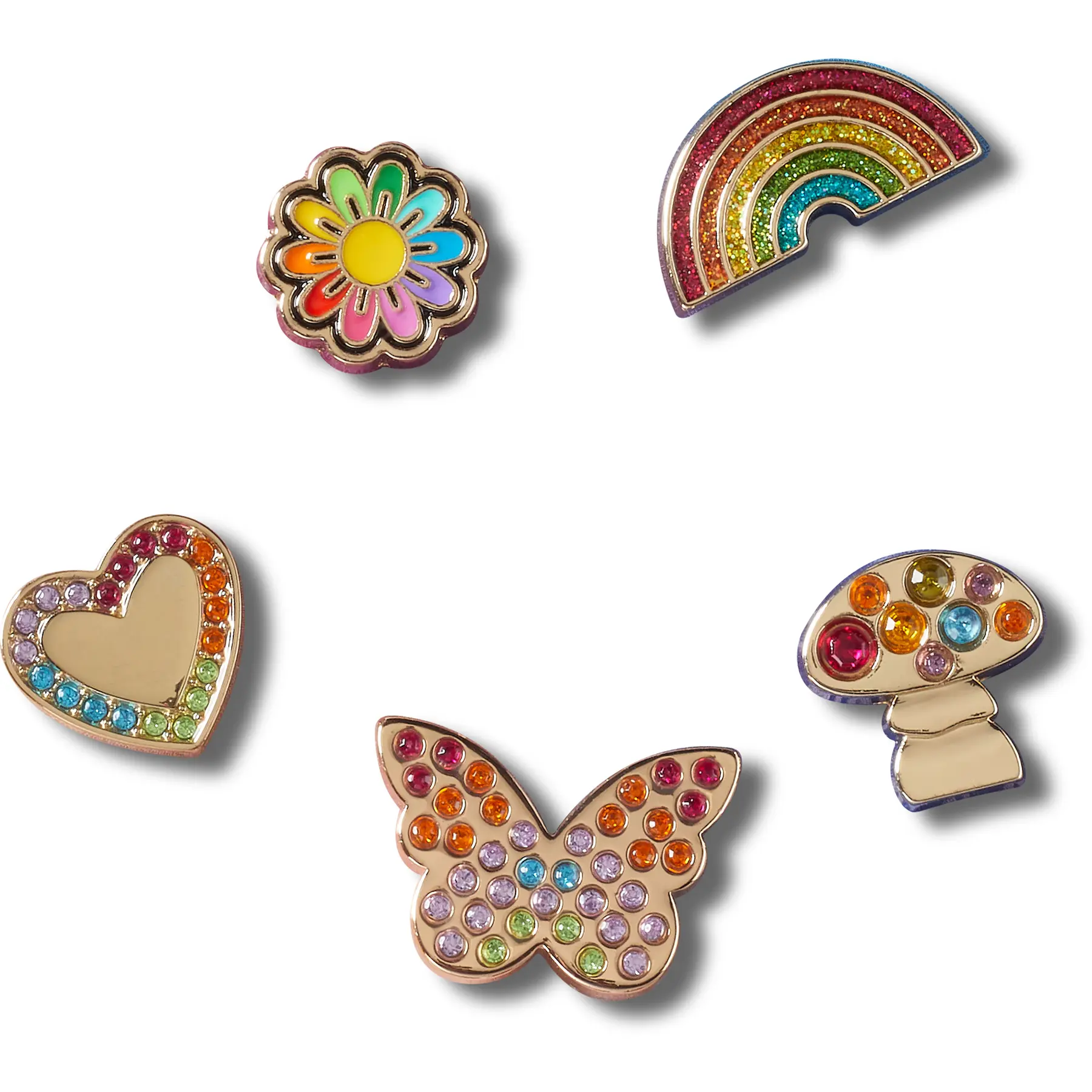 Jibbitz Crocs Rainbow Elvtd Festival (x5)