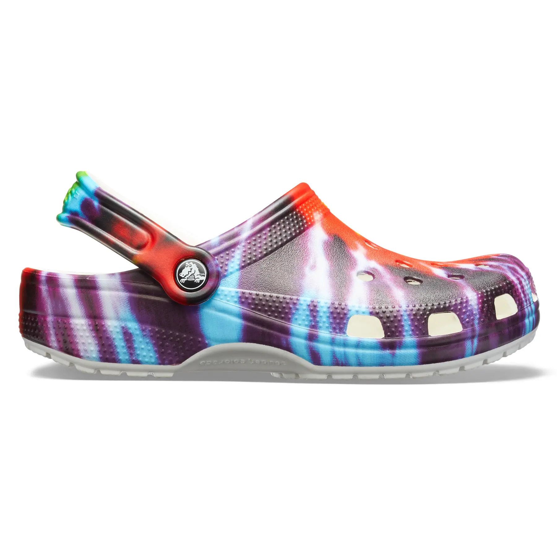 Crocs classic tie dye graphic clog