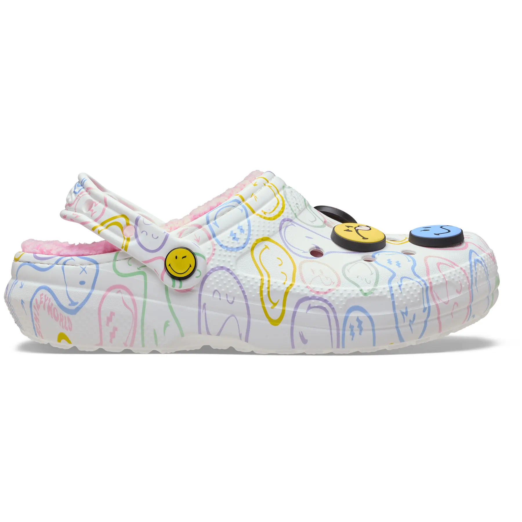 Sabot Crocs Smiley Classic Lined