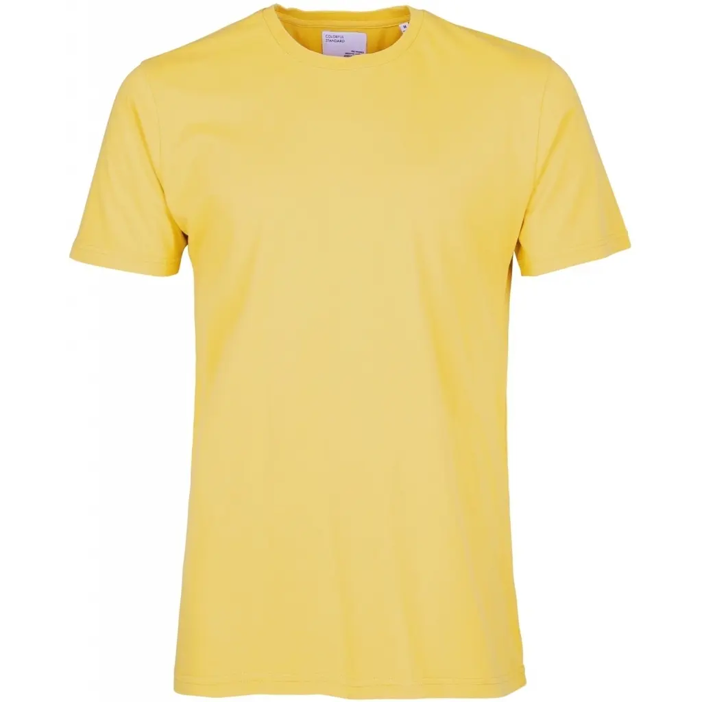 Colorful Standard Unisex Yellow T-Shirt Classic Organic Lemon
