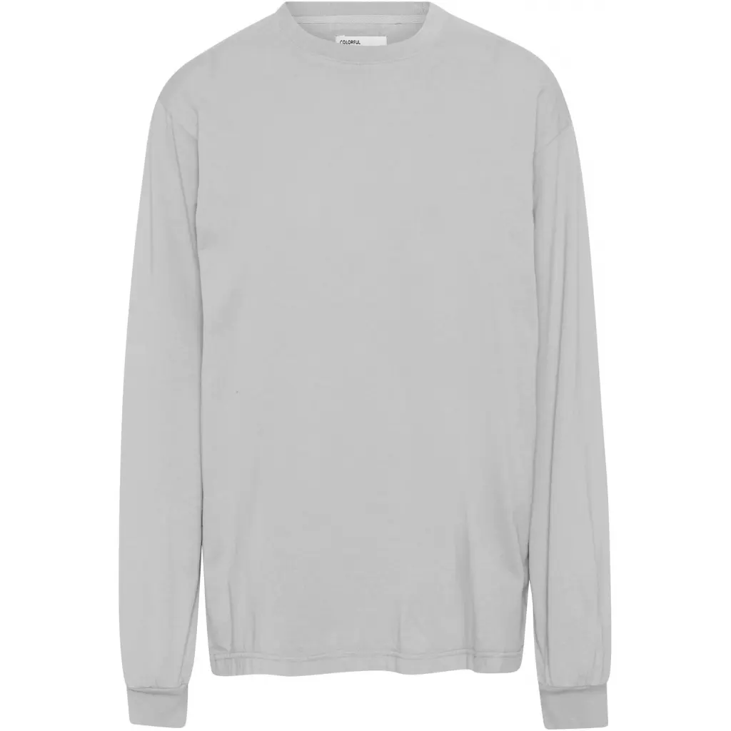 T-Shirt langarm Colorful Standard Organic oversized limestone grey