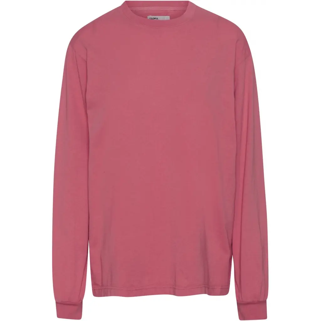 Maglietta a maniche lunghe  Organic oversized raspberry pink