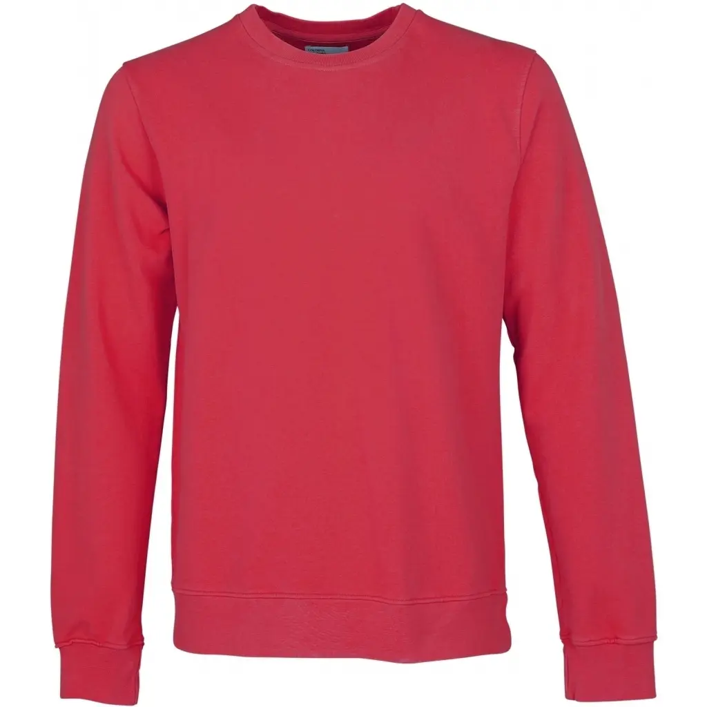 Colorful Standard Red Sweatshirt Crewneck Classic Organic Scarlet
