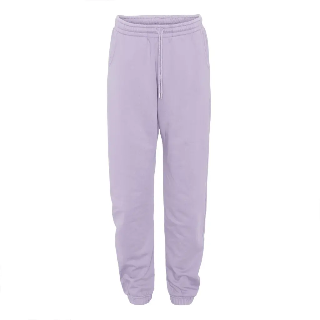Pantaloni running Colorful Standard Organic soft lavender