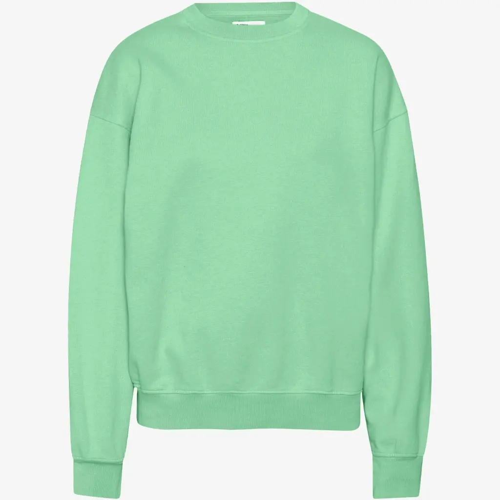 Sweatshirt mit Rundhalsausschnitt Colorful Standard Organic oversized faded mint