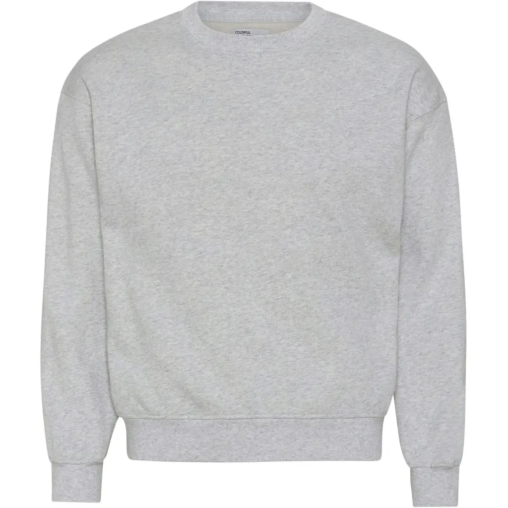 Felpa girocollo Colorful Standard Organic oversized heather grey