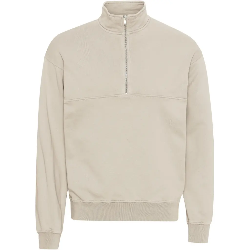 Felpa 1/4 zip Colorful Standard Organic ivory white