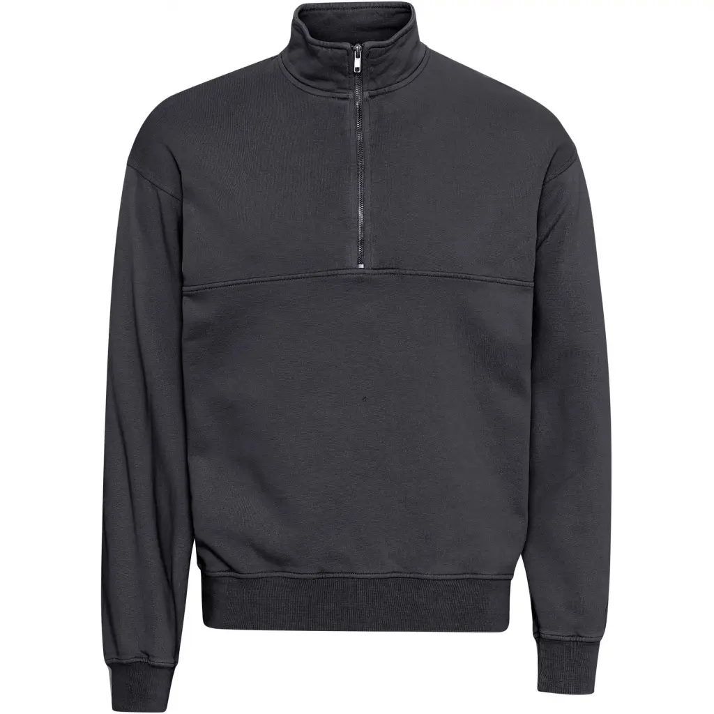Felpa 1/4 zip Colorful Standard Organic lava grey