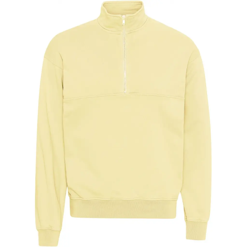 Felpa 1/4 zip Colorful Standard Organic soft yellow
