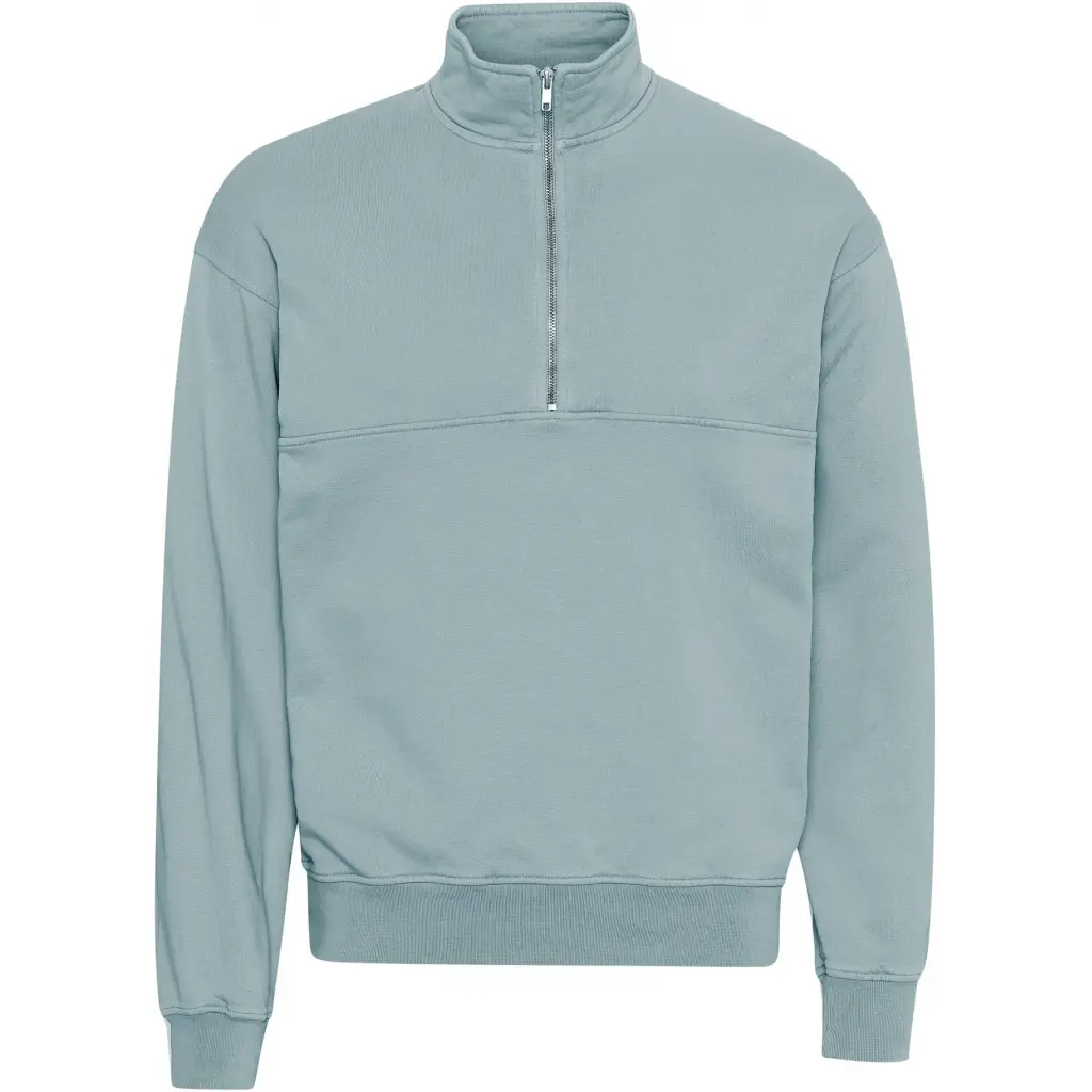 Felpa 1/4 zip Colorful Standard Organic steel blue