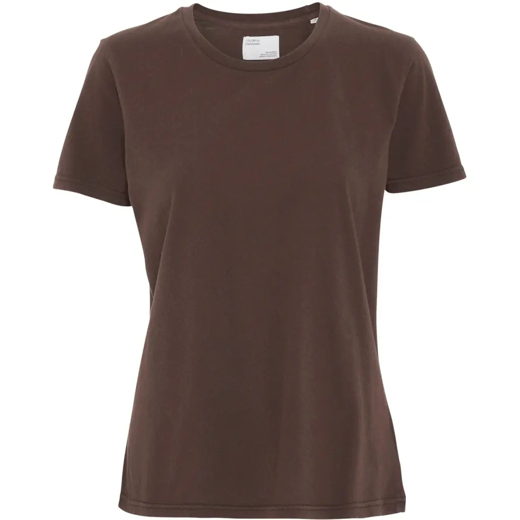 Colorful Standard Women's Brown T-Shirt Light Organic Coffee