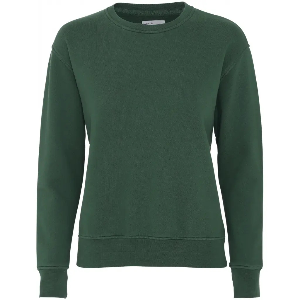 Maglione girocollo da donna Colorful Standard Classic Organic emerald green