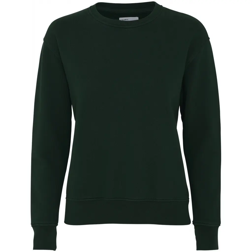 Pullover mit Rundhalsausschnitt Frau Colorful Standard Classic Organic hunter green