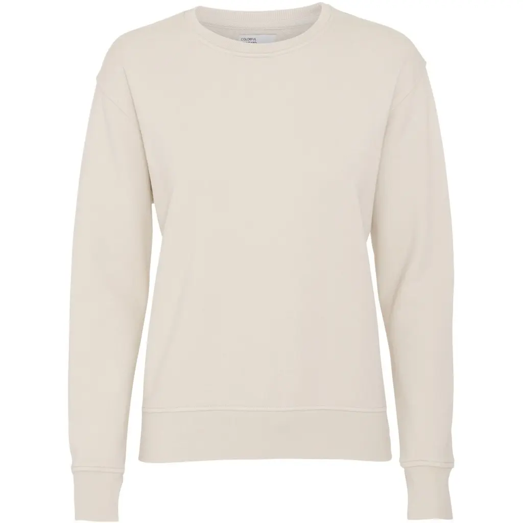 Colorful Standard Women's White Round Neck Sweater Classic Organic Ivory