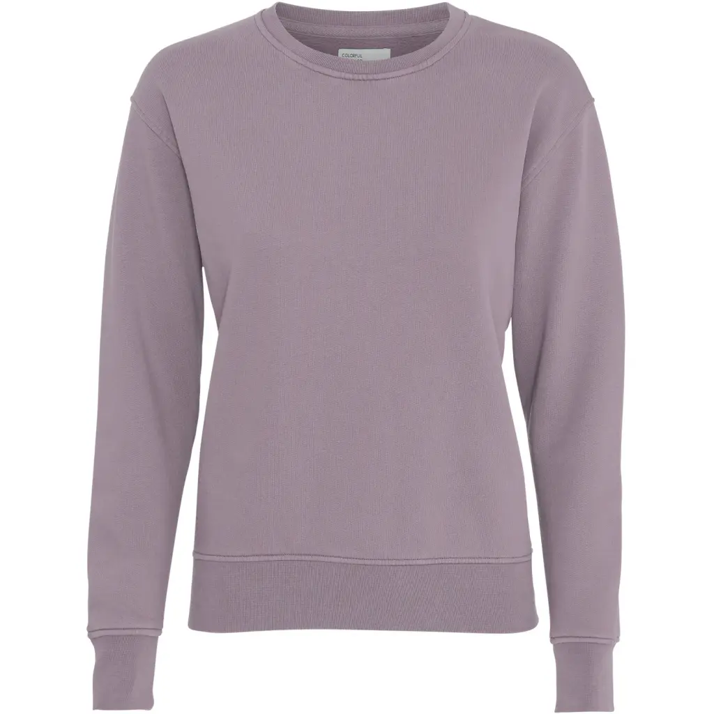 Colorful Standard Women's Purple Round Neck Sweater Classic Organic Haze