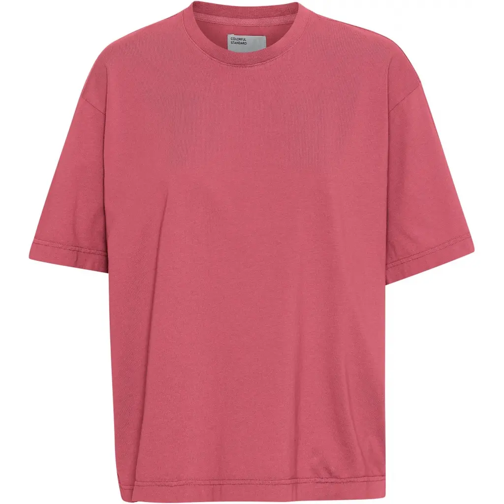 T-Shirt Frau Colorful Standard Organic oversized raspberry pink