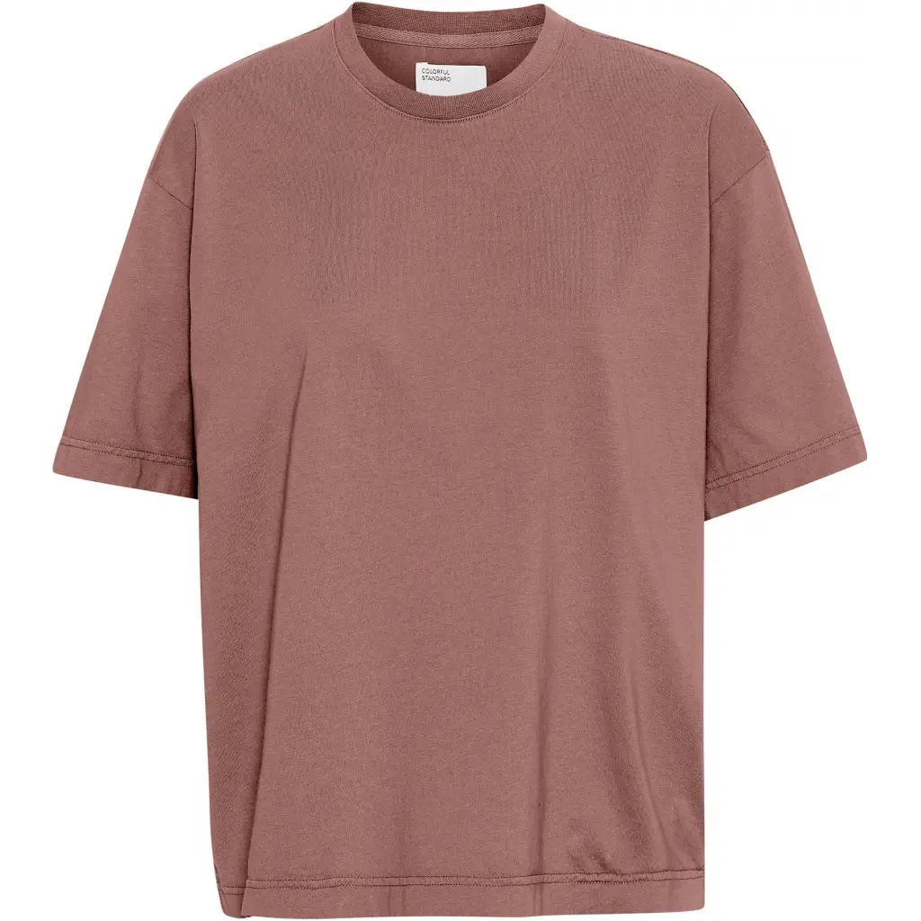 T-Shirt Damen Colorful Standard Organic oversized rosewood mist