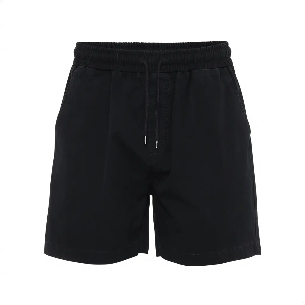 Short in twill Colorful Standard Organic deep black