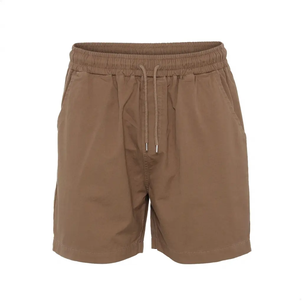 Pantaloncini in twill Colorful Standard Organic sahara camel