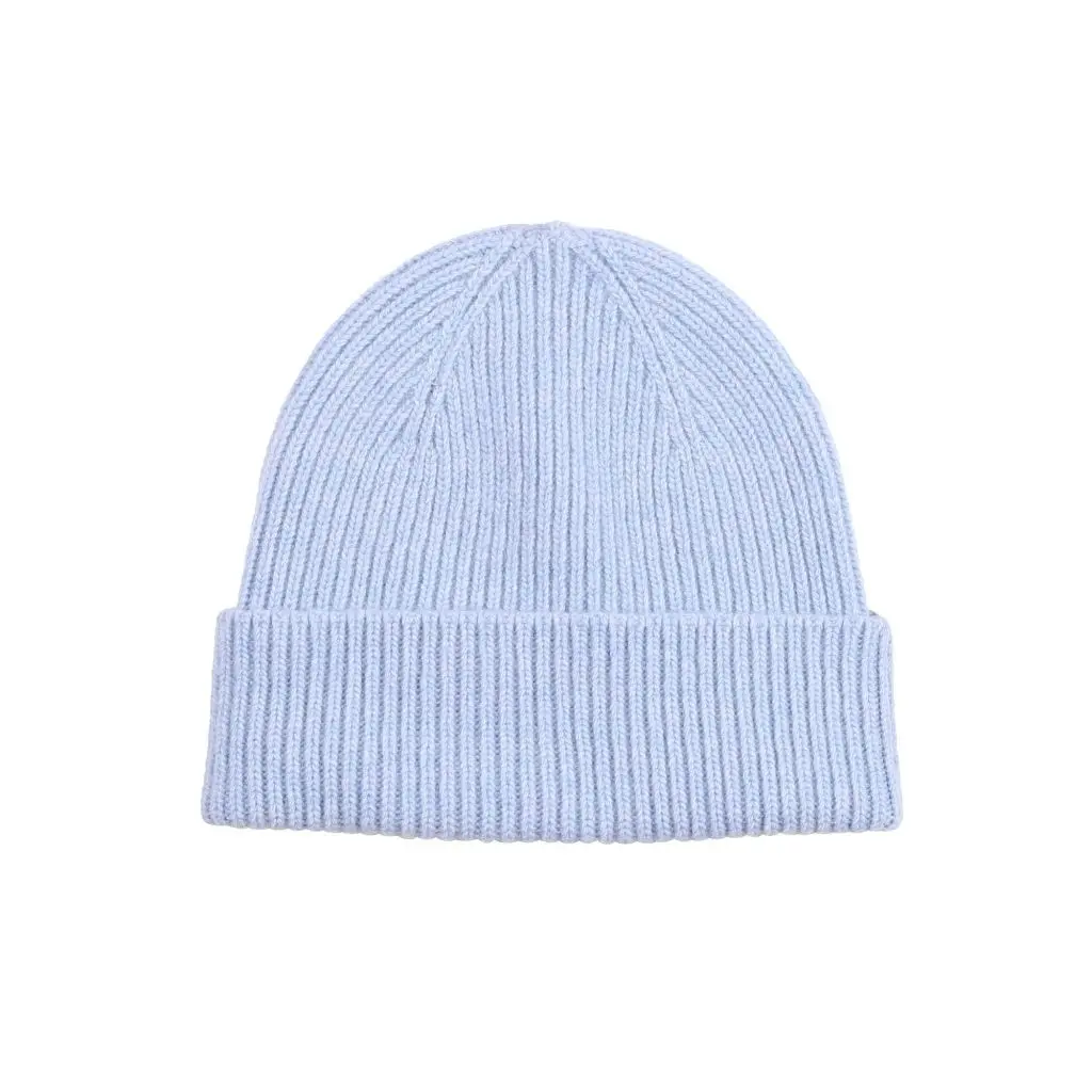 Colorful Standard Unisex Blue Wool Hat Merino Polar