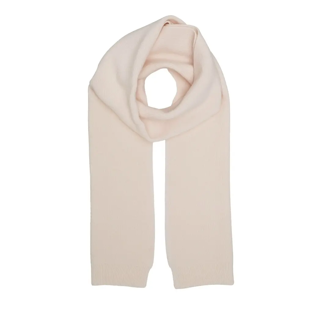 Colorful Standard Unisex White Woolen Scarf Merino Ivory