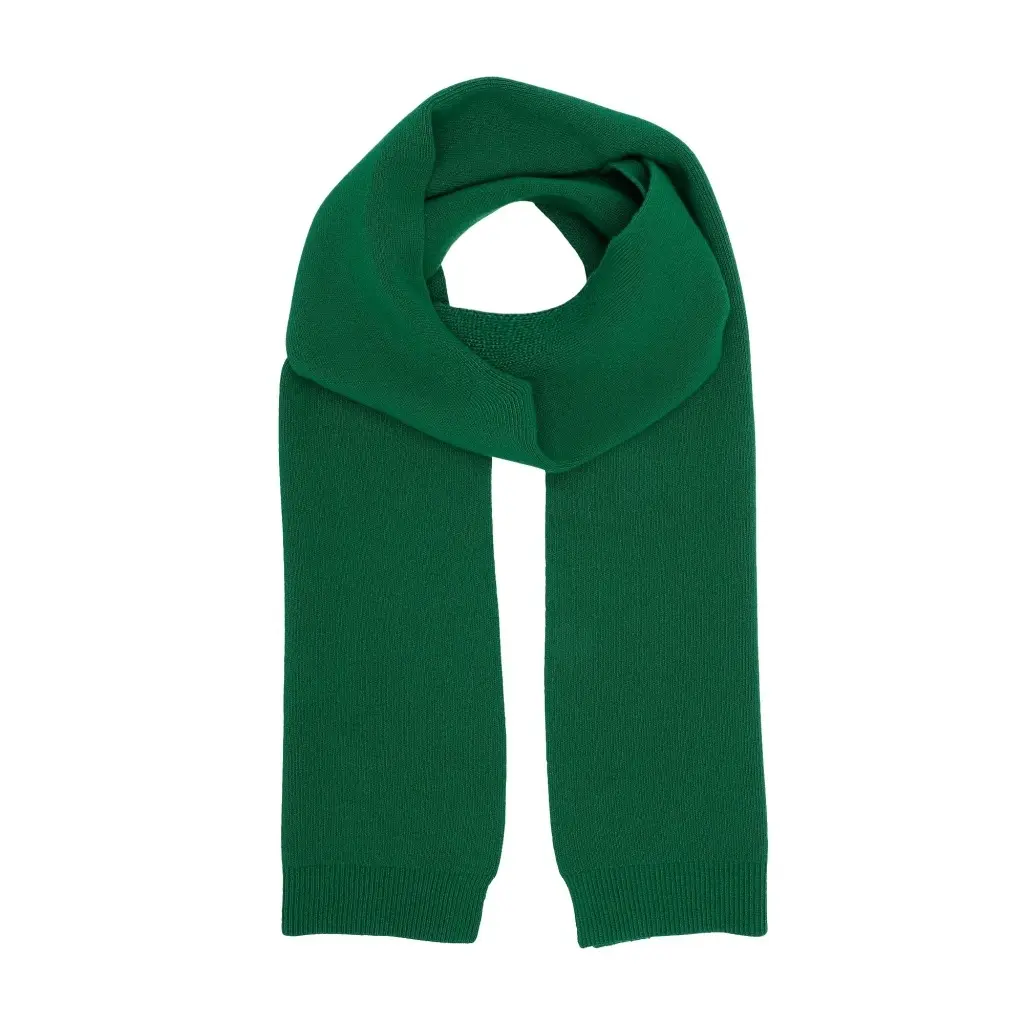 Colorful Standard Unisex Green Woolen Scarf Merino Kelly
